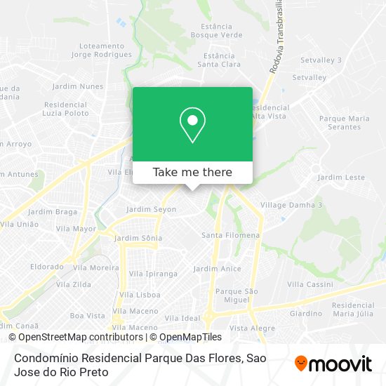 Condomínio Residencial Parque Das Flores map