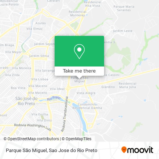 Parque São Miguel map