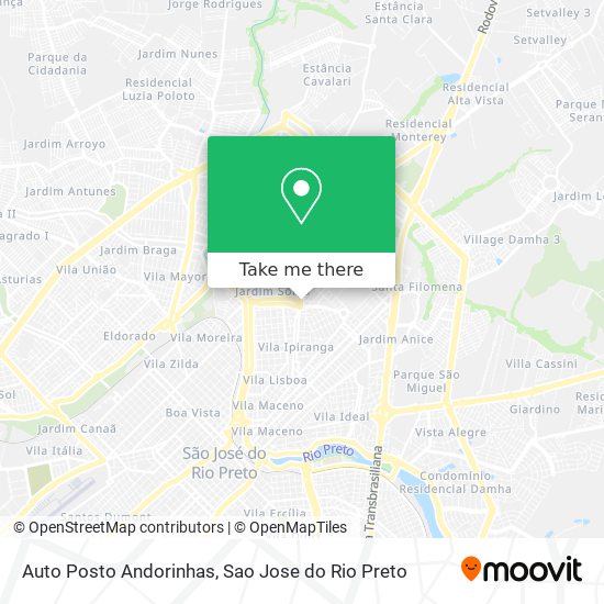 Auto Posto Andorinhas map