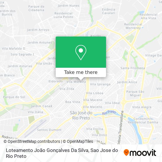 Loteamento João Gonçalves Da Silva map
