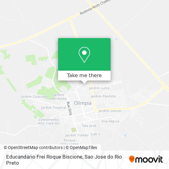 Educandário Frei Roque Biscione map