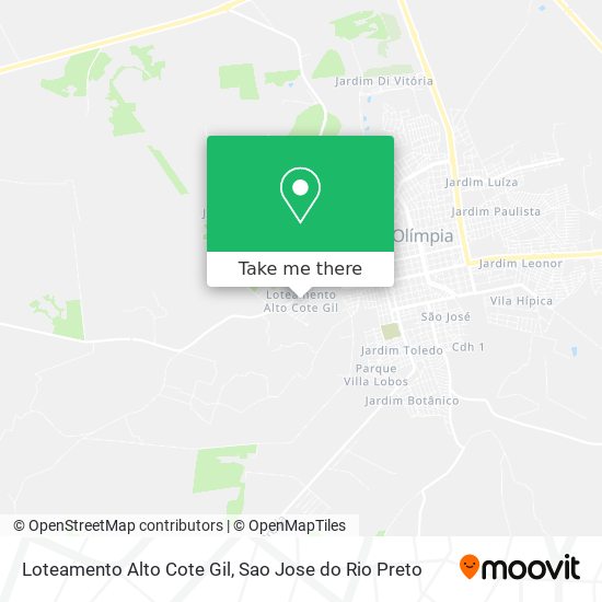 Loteamento Alto Cote Gil map