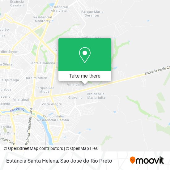 Estância Santa Helena map