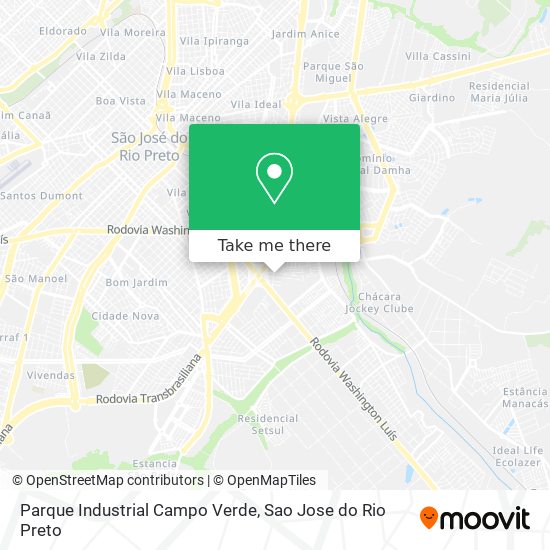 Parque Industrial Campo Verde map