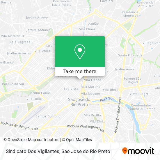 Sindicato Dos Vigilantes map