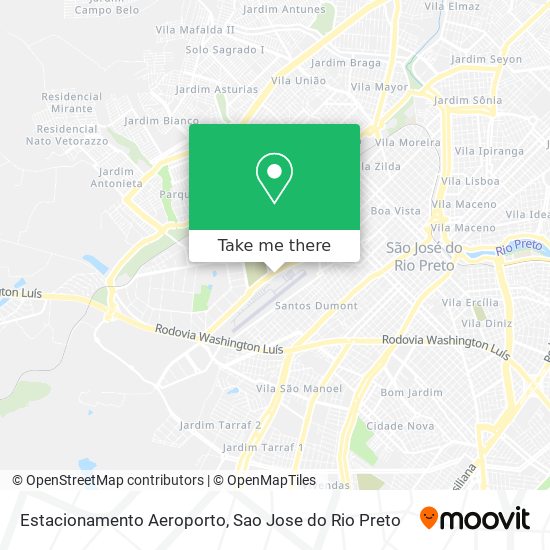 Estacionamento Aeroporto map