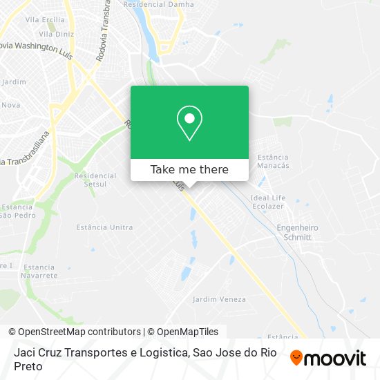 Jaci Cruz Transportes e Logistica map