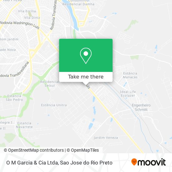 O M Garcia & Cia Ltda map