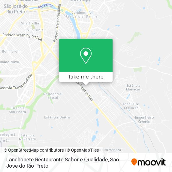 Lanchonete Restaurante Sabor e Qualidade map