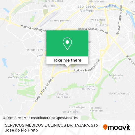 SERVIÇOS MÉDICOS E CLíNICOS DR. TAJARA map
