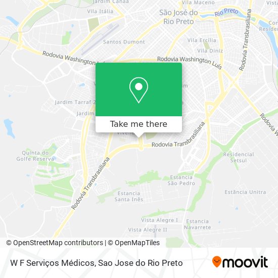 W F Serviços Médicos map