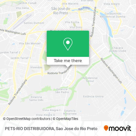 Mapa PETS-RIO DISTRIBUIDORA