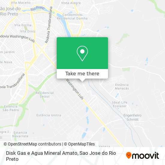 Disk Gas e Agua Mineral Amato map