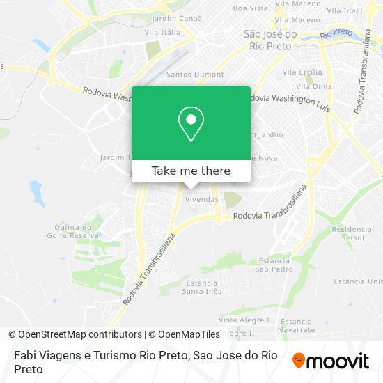 Mapa Fabi Viagens e Turismo Rio Preto