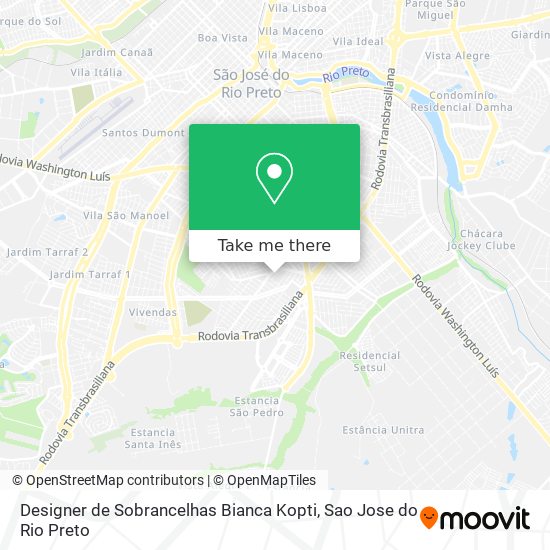 Designer de Sobrancelhas Bianca Kopti map