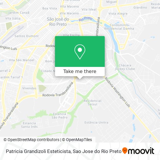 Patricia Grandizoli Esteticista map