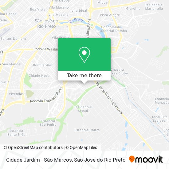 Cidade Jardim - São Marcos map