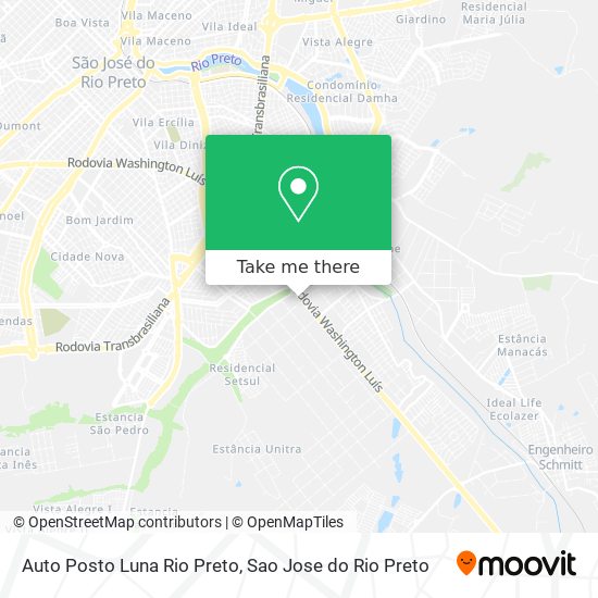 Auto Posto Luna Rio Preto map