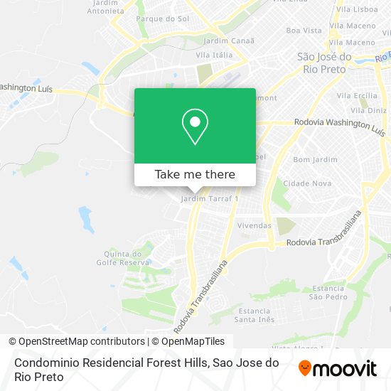 Mapa Condominio Residencial Forest Hills
