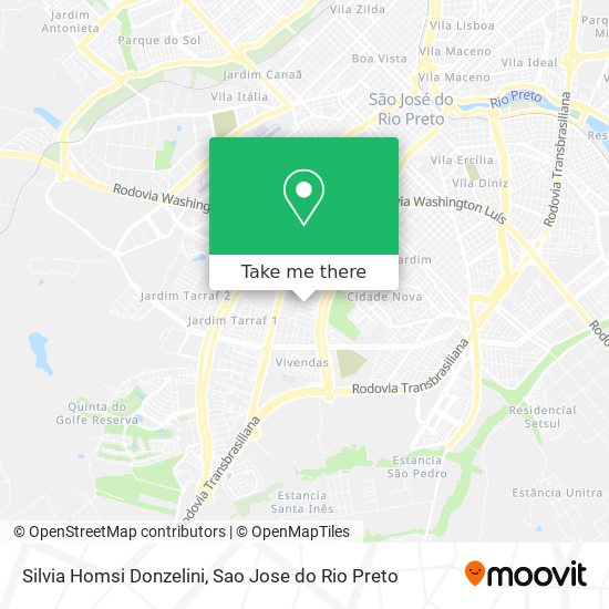 Silvia Homsi Donzelini map