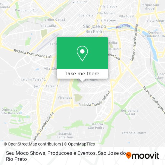 Seu Moco Shows, Producoes e Eventos map