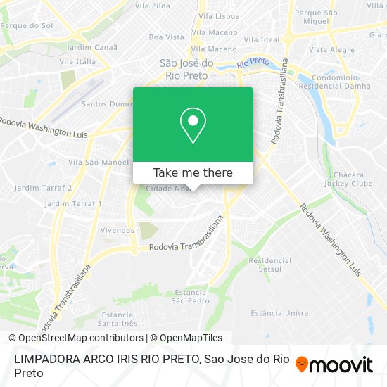 LIMPADORA ARCO IRIS RIO PRETO map