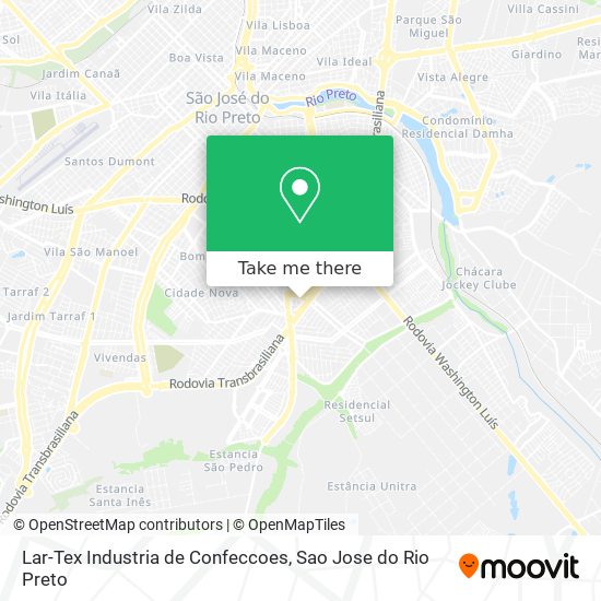 Lar-Tex Industria de Confeccoes map