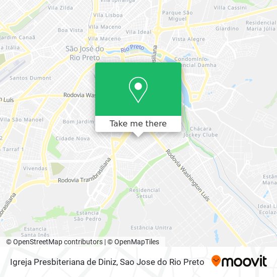 Igreja Presbiteriana de Diniz map