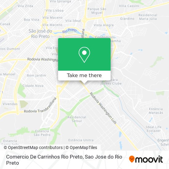 Comercio De Carrinhos Rio Preto map
