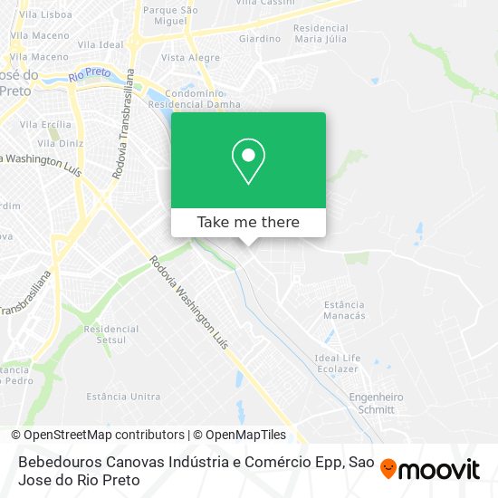 Bebedouros Canovas Indústria e Comércio Epp map