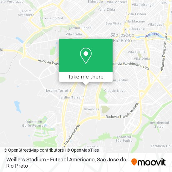 Weillers Stadium - Futebol Americano map