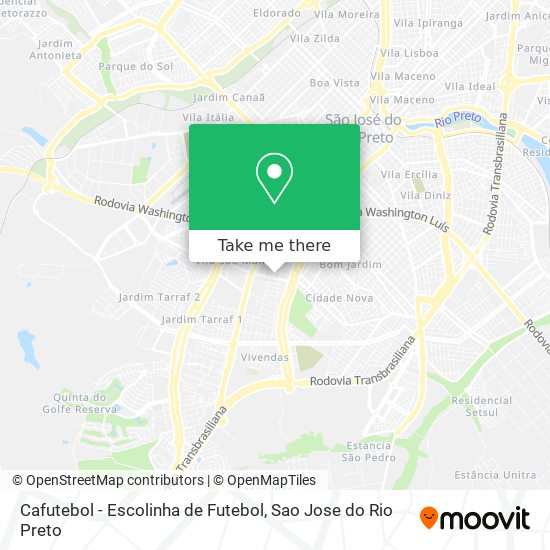 Cafutebol - Escolinha de Futebol map