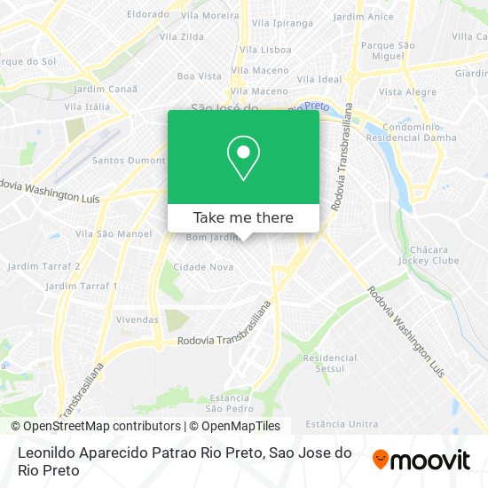 Leonildo Aparecido Patrao Rio Preto map