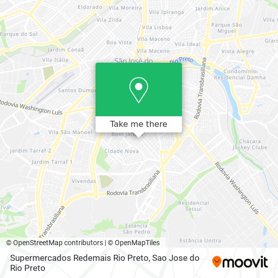 Supermercados Redemais Rio Preto map