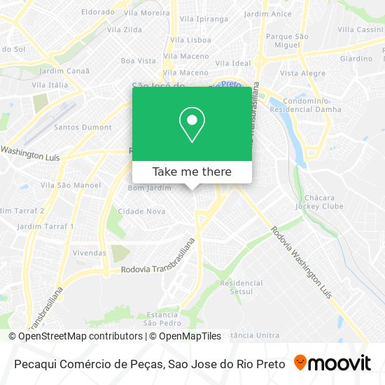 Pecaqui Comércio de Peças map