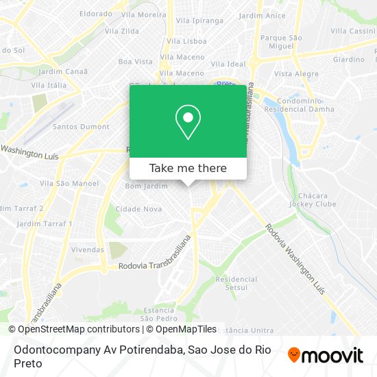 Odontocompany Av Potirendaba map