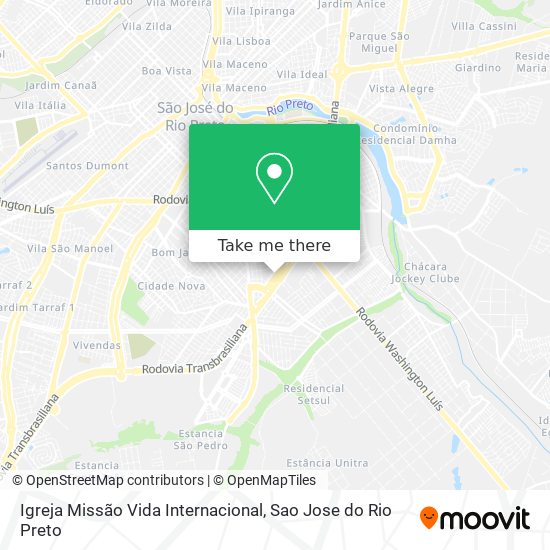 Igreja Missão Vida Internacional map