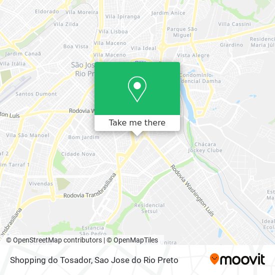 Shopping do Tosador map