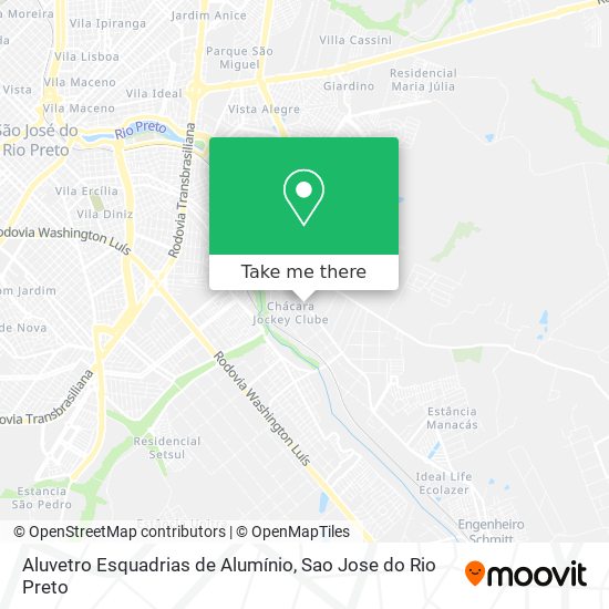 Aluvetro Esquadrias de Alumínio map