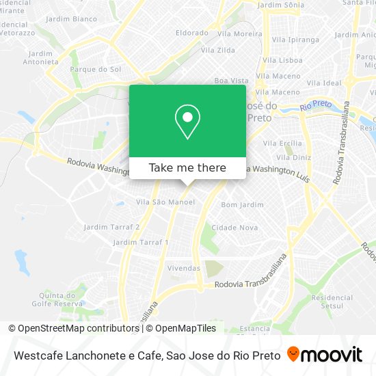 Westcafe Lanchonete e Cafe map