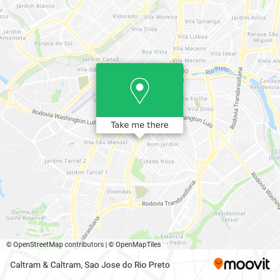 Caltram & Caltram map