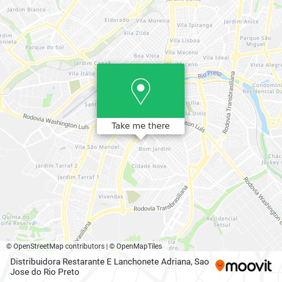 Distribuidora Restarante E Lanchonete Adriana map