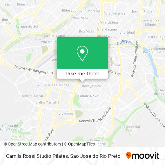 Camila Rossi Studio Pilates map