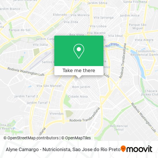 Alyne Camargo - Nutricionista map