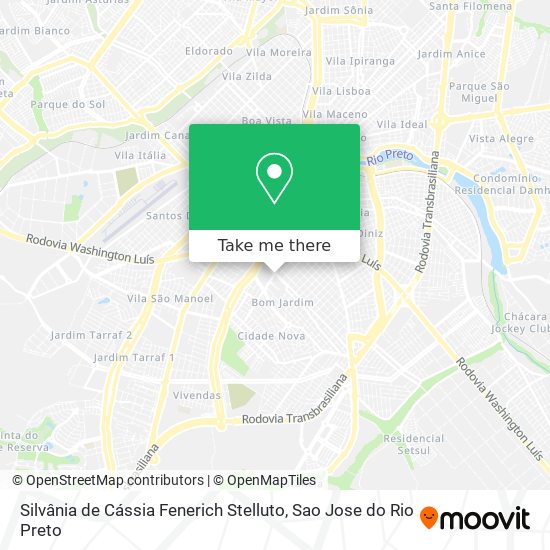 Silvânia de Cássia Fenerich Stelluto map