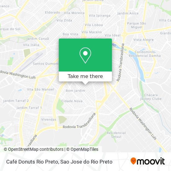 Café Donuts Rio Preto map
