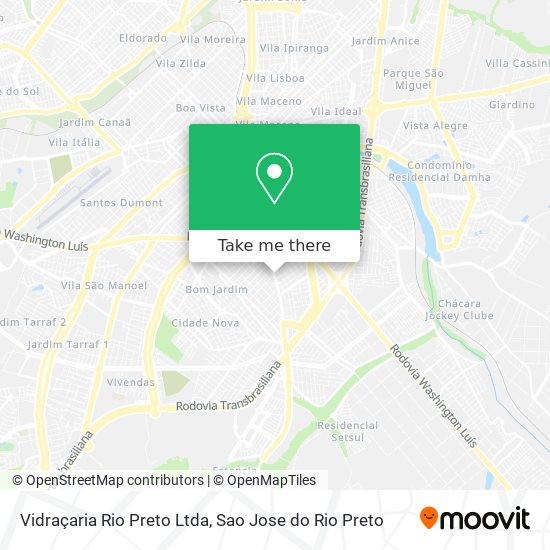 Vidraçaria Rio Preto Ltda map