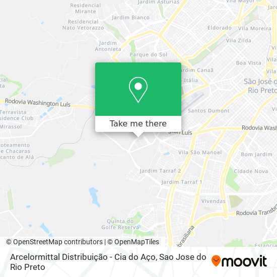 Arcelormittal Distribuição - Cia do Aço map