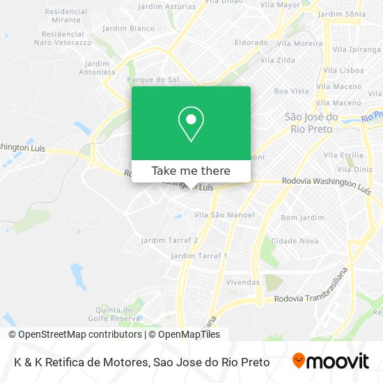 K & K Retifica de Motores map