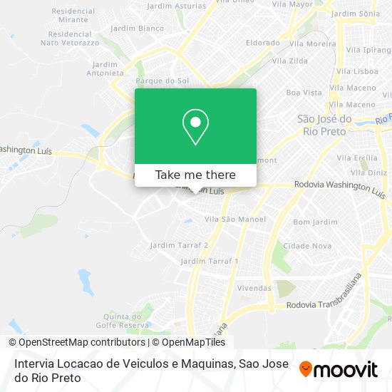Intervia Locacao de Veiculos e Maquinas map